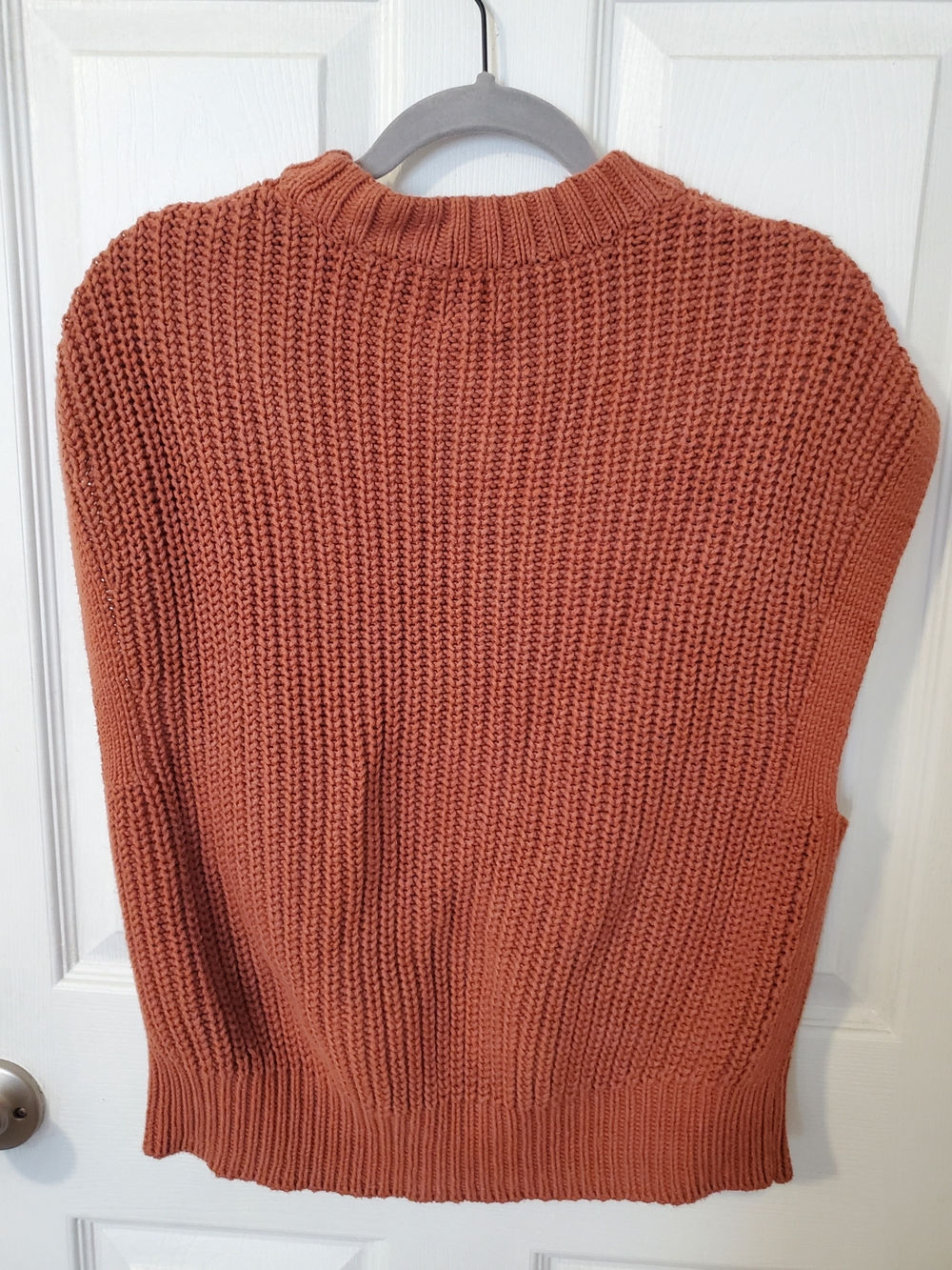 A New Day Cable Knit Sleeveless Sweater Vest in Rust - Picture 2 of 5